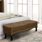 Puff Recamier Retrô Luis Xv Captonê Para Quarto Vicenza 140cm