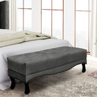 Puff Recamier Retrô Luis Xv Captonê Para Quarto Vicenza 160cm