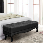 Puff Recamier Retrô Luis Xv Captonê Quarto Vicenza 195cm Velu