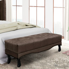 Puff Recamier Retrô Luis Xv Captonê Quarto Vicenza 195cm Velu