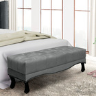 Puff Recamier Retrô Luis Xv Captonê Quarto Vicenza 195cm Velu