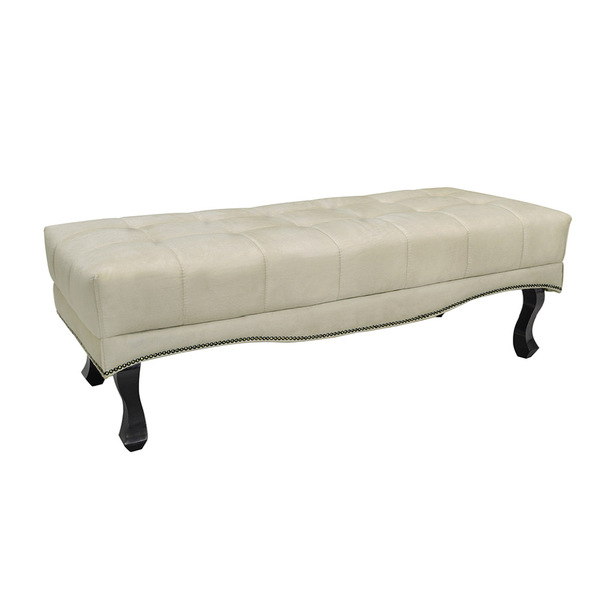 Puff Recamier Retrô Luis Xv Captonê Quarto Vicenza 90cm Velud