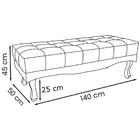 Puff Recamier Retro Vic 140cm Suede Ezz