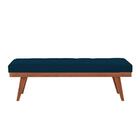 Puff Recamier Valentin Veludo Azul