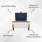 Puff Recamier Versallies 100 Cm Boucle Bege