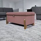 Puff Recamier Versallies 100 Cm Boucle Rose