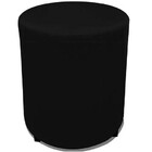 Puff Redondo 30x30 Corino Preto - Dominic Decor