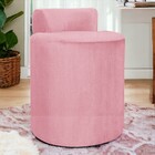 Puff Redondo Athenas Notável Suede Cores - Ds Estofados - Rosa