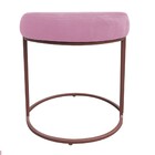 Puff Redondo Base Industrial Cobre Kit 2 Love Suede D03 - D'r