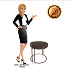 Puff Redondo Base Industrial Cobre Kit 2 Love Suede Marrom D0