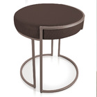 Puff Redondo Base Industrial Cobre Kit 4 Love Suede D03 - D'r