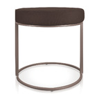 Puff Redondo Base Industrial Cobre Kit 4 Love Suede D03 - D'r