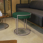 Puff Redondo Base Industrial Cobre Love Suede D03 - D'rossi -