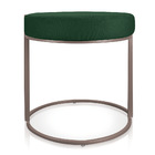 Puff Redondo Base Industrial Cobre Love Suede D03 - D'rossi -