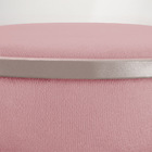 Puff Redondo Base Industrial Cobre Love Suede D03 - D'rossi -