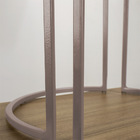 Puff Redondo Base Industrial Cobre Love Suede D03 - D'rossi -