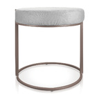 Puff Redondo Base Industrial Cobre Love Suede D03 - D'rossi -