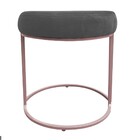 Puff Redondo Base Industrial Rosê Love Suede D03 - D'rossi -