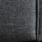 Puff Redondo Baú Não É Segredo Debrum Linho Chumbo 40x45 Ns06