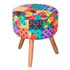 Puff Redondo Charme Estampa Primavera