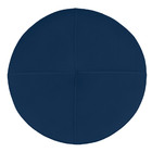 Puff Redondo Com Babado Para Sala E Quarto Veludo - Jylcrom -