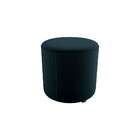 Puff Redondo Copenhage Veludo Preto