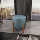 Puff Redondo De Madeira Eucalipto E Estofado Otávio Res_atr_l