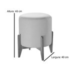 Puff Redondo De Madeira Eucalipto E Estofado Otávio Res_atr_l