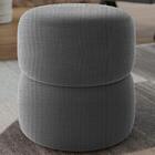 Puff Redondo Decorativo 49x43 Cm Paris Linho Milani Store