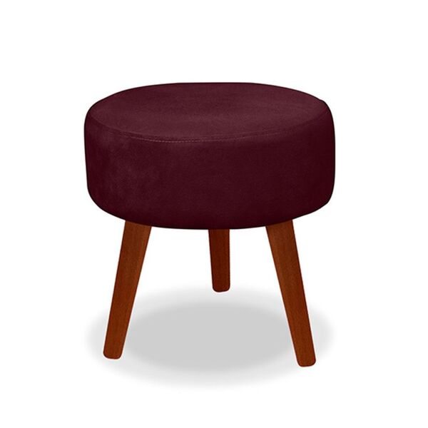 Puff Redondo Decorativo Danny Bordo Pés Palito