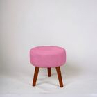 Puff Redondo Decorativo Danny Rose Pés Palito