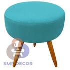 Puff Redondo Decorativo De Escritorio E Hall De Entrada Pés P