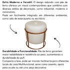 Puff Redondo Decorativo Para Sala Argola Grécia Bege Linho