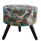 Puff Redondo Decorativo Romero Britto Gigante Móveis