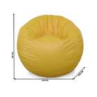 Puff Redondo Em Mostarda