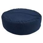 Puff Redondo Gigante Linho Azul Marinho