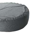 Puff Redondo Gigante Linho Cinza