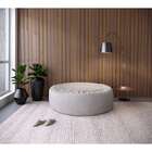 Puff Redondo Gigante Linho Cru