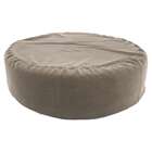 Puff Redondo Gigante Suede Bege