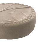 Puff Redondo Gigante Suede Bege