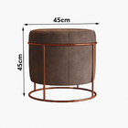 Puff Redondo Madrid Cobre  Asturias