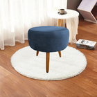 Puff Redondo Margarida Edna Banqueta Para Sala Grande Veludo