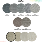 Puff Redondo Não É Segredo Linho Palha Rodinha 40x45 Nspr08l-r