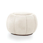 Puff Redondo Orgânico Para Sala Cloud Bouclê E03 - D'rossi -