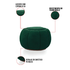 Puff Redondo Orgânico Para Sala Cloud Bouclê E03 - D'rossi -