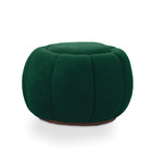 Puff Redondo Orgânico Para Sala Cloud Bouclê E03 - D'rossi -