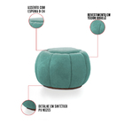 Puff Redondo Orgânico Para Sala Cloud Bouclê E03 - D'rossi -