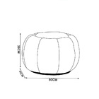 Puff Redondo Orgânico Para Sala Cloud Bouclê E03 - D'rossi -