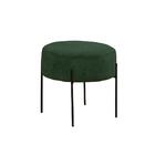 Puff Redondo Ouro Estilo Industrial Verde