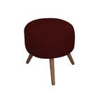 Puff Redondo Paola Suede Marsala Clickarapongas